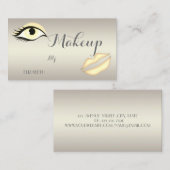 Carte De Visite Moderne Élégant Professionnel,Œil,Lèvres (Devant / Derrière)