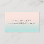 Carte De Visite Moderne élégant Professionnel, Oeil, Lèvres (Dos)