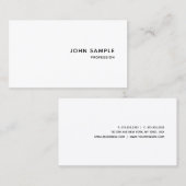 Carte De Visite Moderne Élégant Professionnel Personnalisé Simple (Devant / Derrière)