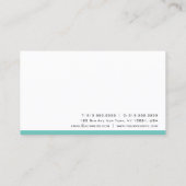 Carte de visite moderne Élégant Professionnel Simp (Dos)