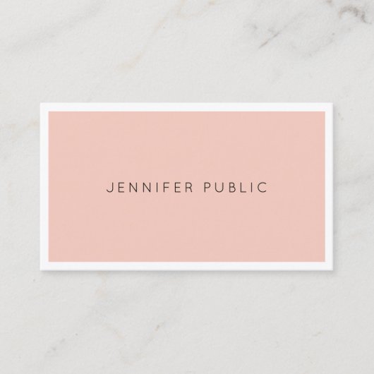 Carte De Visite Moderne Élégant Professionnel Simple Design Artist (Devant)