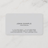 Carte De Visite Moderne Elégant Professionnel Simple Design Bleu (Devant)