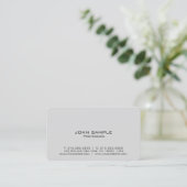 Carte De Visite Moderne Elégant Professionnel Simple Design Bleu (Debout devant)