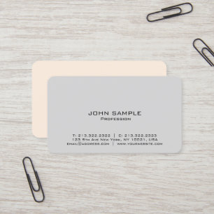 Carte De Visite Moderne Elégant Professionnel Simple Design Bleu