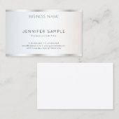 Carte De Visite Moderne Élégant Professionnel Simple Modèle (Devant / Derrière)