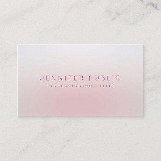 Carte De Visite Moderne Élégant Professionnel Simple Modèle Chic (Devant)