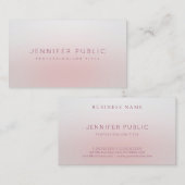 Carte De Visite Moderne Élégant Professionnel Simple Modèle Chic (Devant / Derrière)