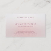 Carte De Visite Moderne Élégant Professionnel Simple Modèle Chic (Dos)