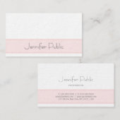 Carte De Visite Moderne Elegant Propre Plain Luxe Professionnel (Devant / Derrière)