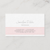 Carte De Visite Moderne Elegant Propre Plain Luxe Professionnel (Dos)