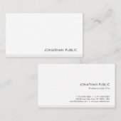 Carte De Visite Moderne Élégant Simple Chic Modèle Professionnel (Devant / Derrière)