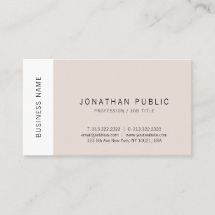 Carte De Visite Moderne Elegant Simple Design Modèle Professionnel