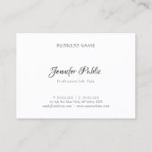 Carte De Visite Moderne Elegant Simple Design Modèle professionnel (Dos)