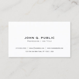 Carte De Visite Moderne Élégant Simple Minimal Créez votre propre