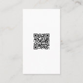 Carte De Visite Moderne Élégant Simple Modèle de Code QR Vertical (Dos)