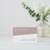 Carte De Visite Moderne Elegant Simple Modèle Professional Cool (Debout devant)