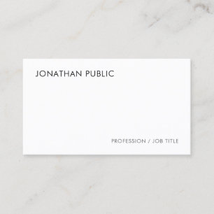 Carte De Visite Moderne Élégant Simple Modèle Professionnel