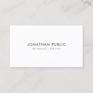 Carte De Visite Moderne Elegant Simple Modèle professionnel