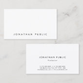 Carte De Visite Moderne Élégant Simple Modèle Professionnel tendan (Devant / Derrière)