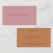 Carte De Visite Moderne Élégant Simple Modèle Tendance Couleur Har (Devant / Derrière)