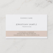 Carte De Visite Moderne élégant Simple Monogramme Professionnel (Dos)