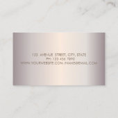 Carte De Visite Moderne Élégant Sparkle Gold Cercles Lotus (Dos)