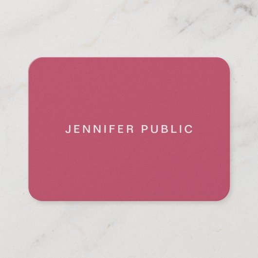 Carte De Visite Moderne Elégant Trend Colors Premium Pearl Finitio (Devant)