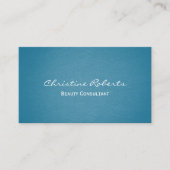 Carte De Visite Moderne Elégant Turquoise Turquoise Thérapiste de  (Devant)