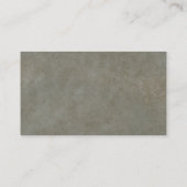 Carte De Visite Moderne Elégant Unique Mur en Pierre Clair (Dos)