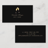 Carte De Visite Moderne élégant, Verre (Devant / Derrière)