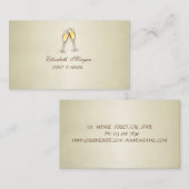 Carte De Visite Moderne élégant, Verre (Devant / Derrière)