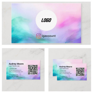 Carte De Visite Moderne Elegy tendance Salon de Beauté Eyelash