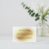 Carte De Visite Moderne Elite Gold Design élégant luxe tendance (Debout devant)