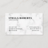 Carte de visite moderne en marbre (Dos)