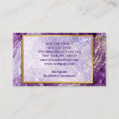 Carte de visite moderne en marbre doré (Dos)