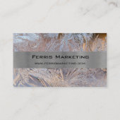 Carte de visite moderne en métal et verre (Dos)