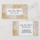 Carte De Visite Moderne en pastel d'abrégé sur lavande de parties (Devant / Derrière)