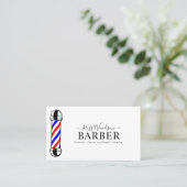 Carte de visite moderne en poteau de barbier (Debout devant)