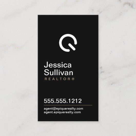 Carte de visite moderne Epique (Devant)