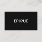 Carte de visite moderne Epique (Dos)
