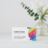 CARTE DE VISITE MODERNE ET AUDACIEUX DE MAQUILLEUR (Debout devant)