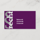 Carte De Visite Moderne et clair (Dos)