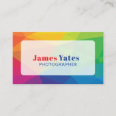 Carte De Visite Moderne et coloré Abstrait (Devant)