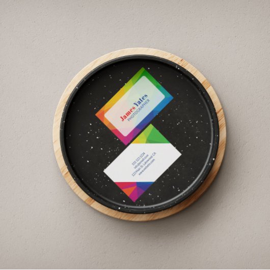 Carte De Visite Moderne et coloré Abstrait