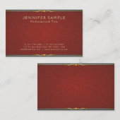 Carte De Visite Moderne et créatif élégant Premium Pearl Finish Lu (Devant / Derrière)