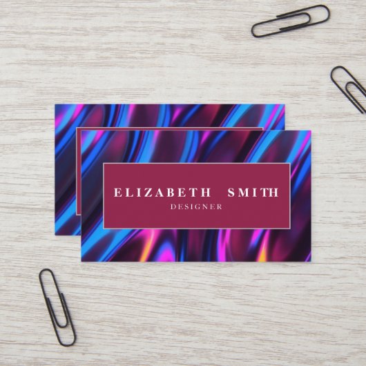 Carte de visite moderne et élégant (Devant/Arrière en situation)