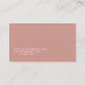 Carte de visite moderne et élégant (Dos)