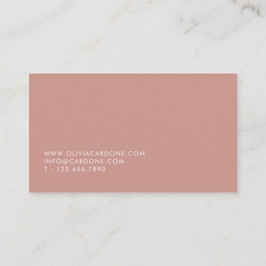 Carte de visite moderne et élégant (Dos)