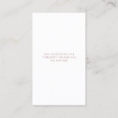 Carte De Visite Moderne et élégant Brosse Flore Brosse Belle (Dos)