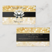 Carte De Visite Moderne et élégant Lotus Bokeh (Devant / Derrière)